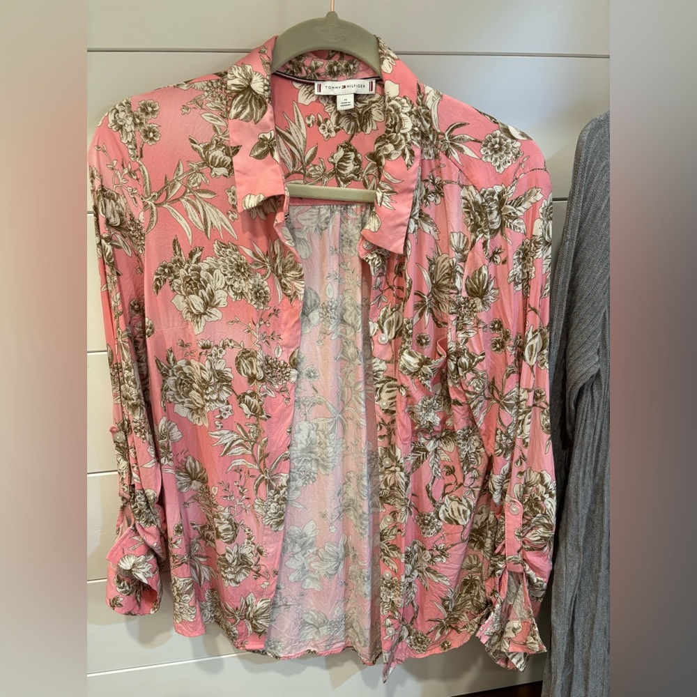 Tommy Hilfiger Pink Floral Blouse
